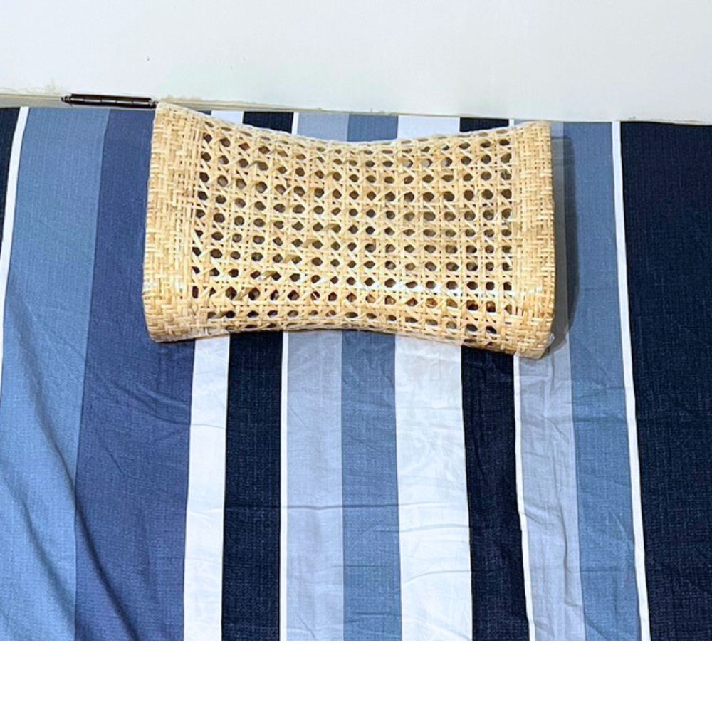 金德恩 GS MALL 鳥目藤枕頭 鏤空枕頭 藤枕 籐 枕頭 涼枕 頸枕 手工編織枕頭 透氣枕頭 硬枕頭 編織枕頭 手工枕頭, , large