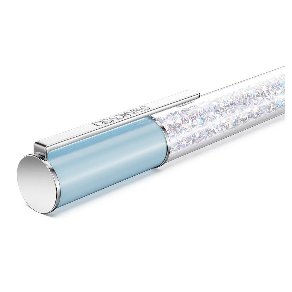 SWAROVSKI 施華洛世奇 Crystalline SCS 水晶淺藍色調圓珠筆-黑色墨水(5730493)  品號：14204228, , large