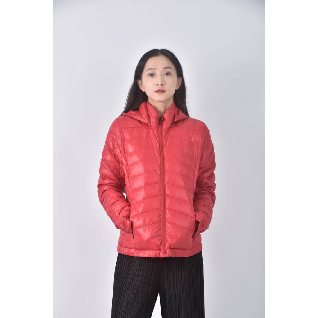 (M) giordano羽絨羽絨紅色外套二手衣, , large