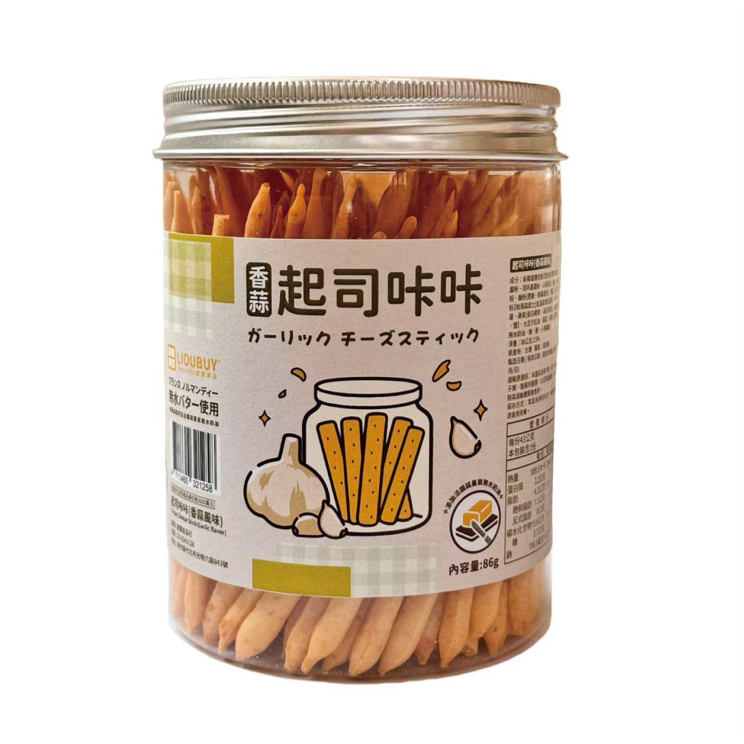 【劉霸】起司咔咔｜香蒜特濃起司棒 (五箱), , large