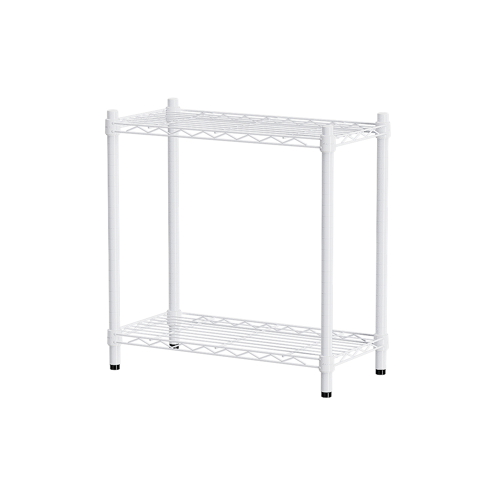 【Y HOUSE】60x30x60cm Lightweight Two-layer Iron Rack Iron Rack Shelf-Painted White, , large