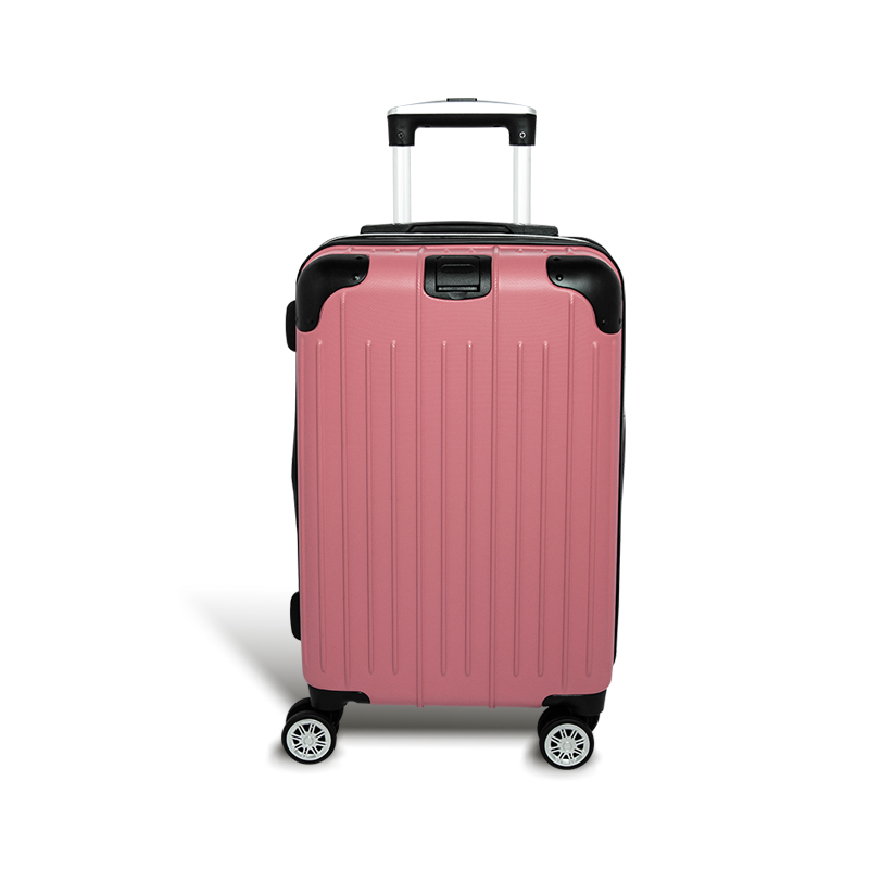 【Alldma鷗德馬】20吋繽紛玩色拉鏈登機箱S3-玫瑰金(贈B2束帶)