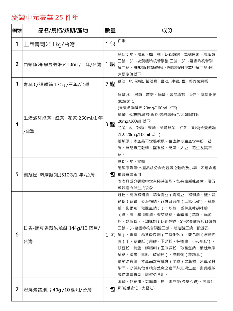 中元拜拜澎湃霸氣首選  慶讚中元豪華25件組    1組免運送到家--公司行號普渡必備, , large