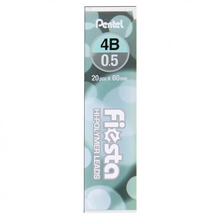 【 Pentel 飛龍 】自動鉛筆芯 0.5mm /個 C235TF   -  4B, , large