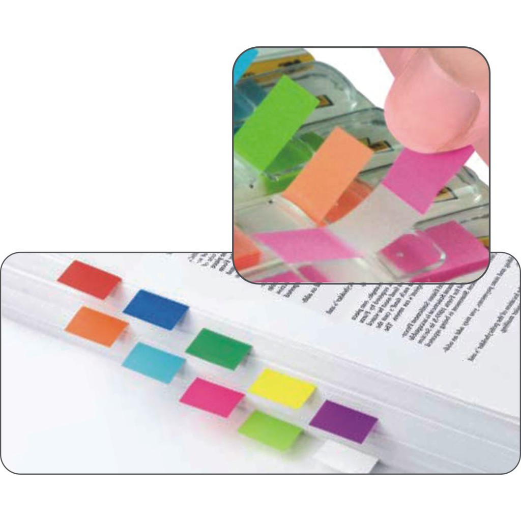 3M 683 利貼繽紛四色指示標籤(多款)粉色系, , large
