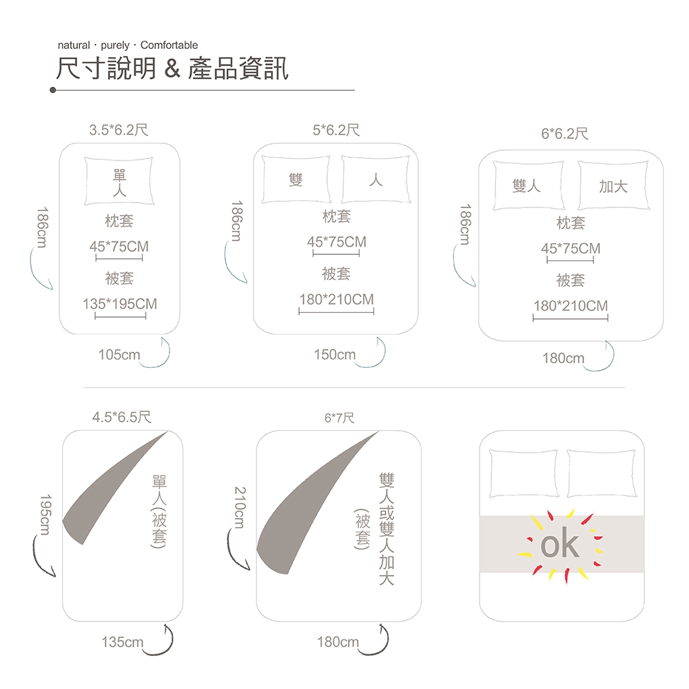 DUYAN竹漾 【北歐生活設計】100%精梳純棉床包被套/鋪棉兩用被組-咖啡凍奶茶 台灣製, , large