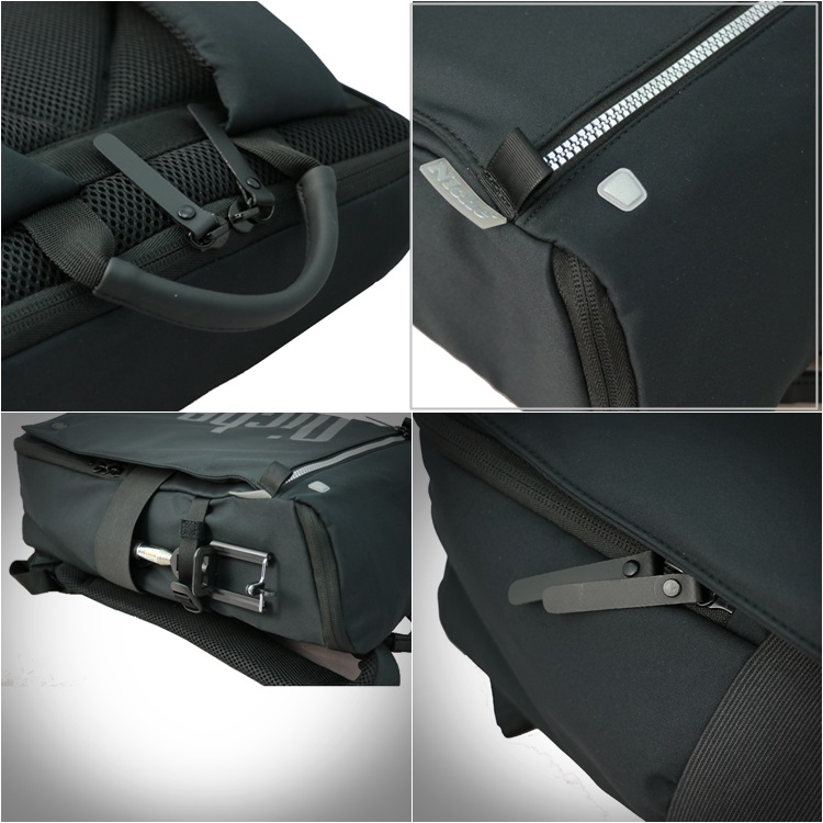 【Niche 樂奇】 城市旅人天龍座快取開口後背包 超輕量 防水 N-19302 斜肩背包 收納包 4件組, , large