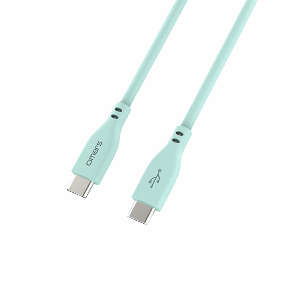 omars USB-C to USB-C Silicone Cable-Green, , large