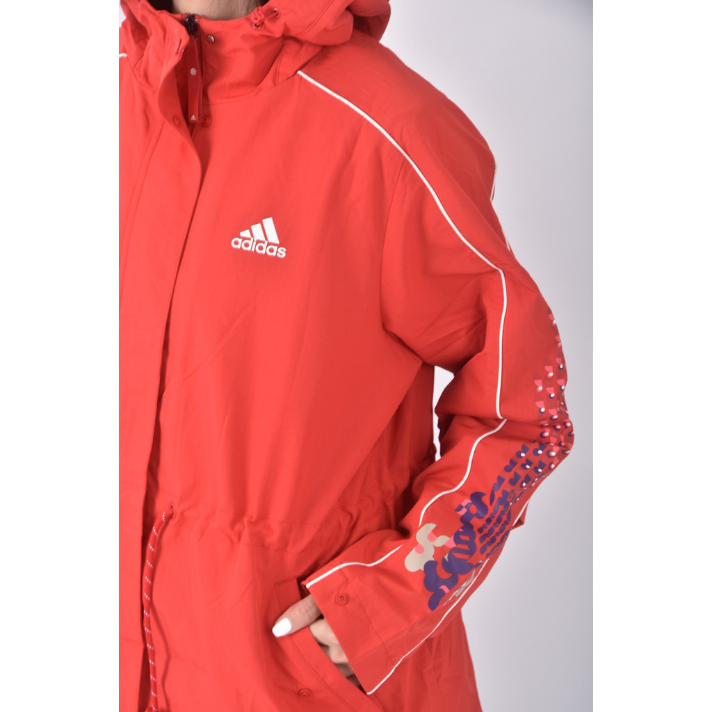 (XL) adidas連帽紅色外套二手衣, , large