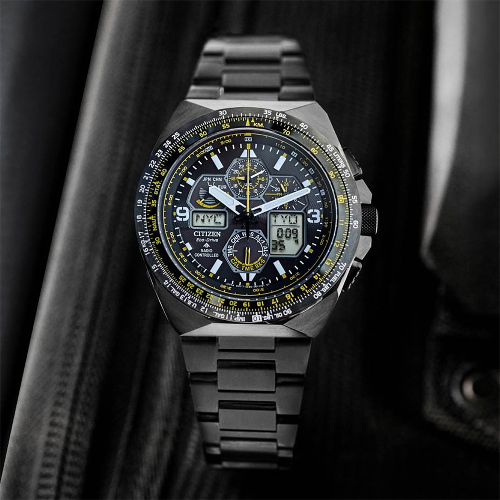 CITIZEN 星辰 Promaster 藍天使 黑鷹 限量航空光動能電波錶 JY8127-59E, , large