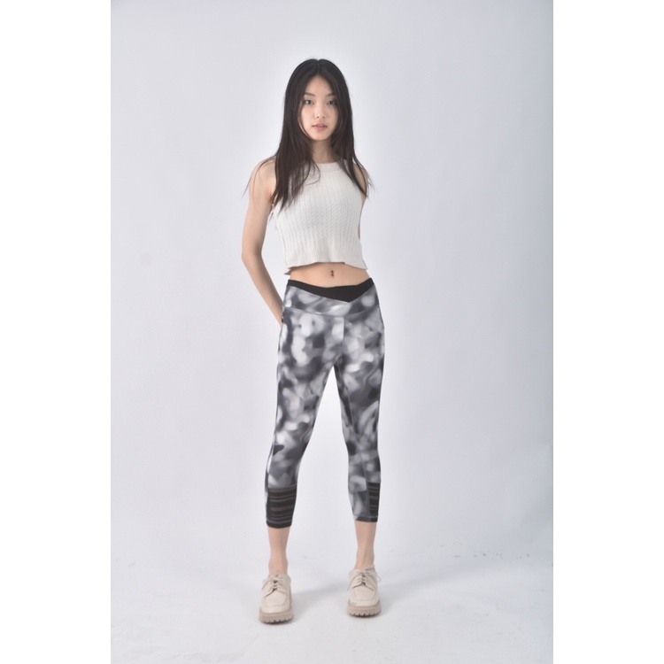 (S) adidas高腰運動質感瑜珈綠色長褲二手衣, , large