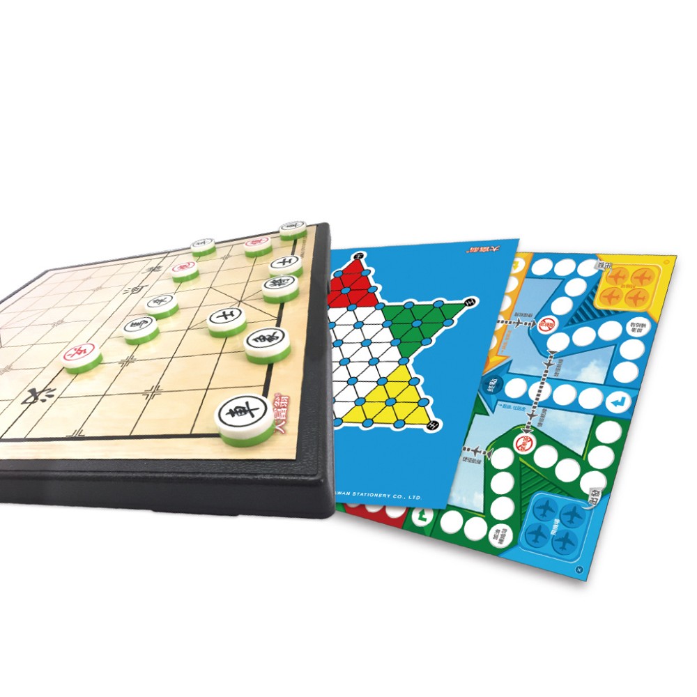 【龍品文創】大富翁 G306 經典 磁性小三用棋, , large