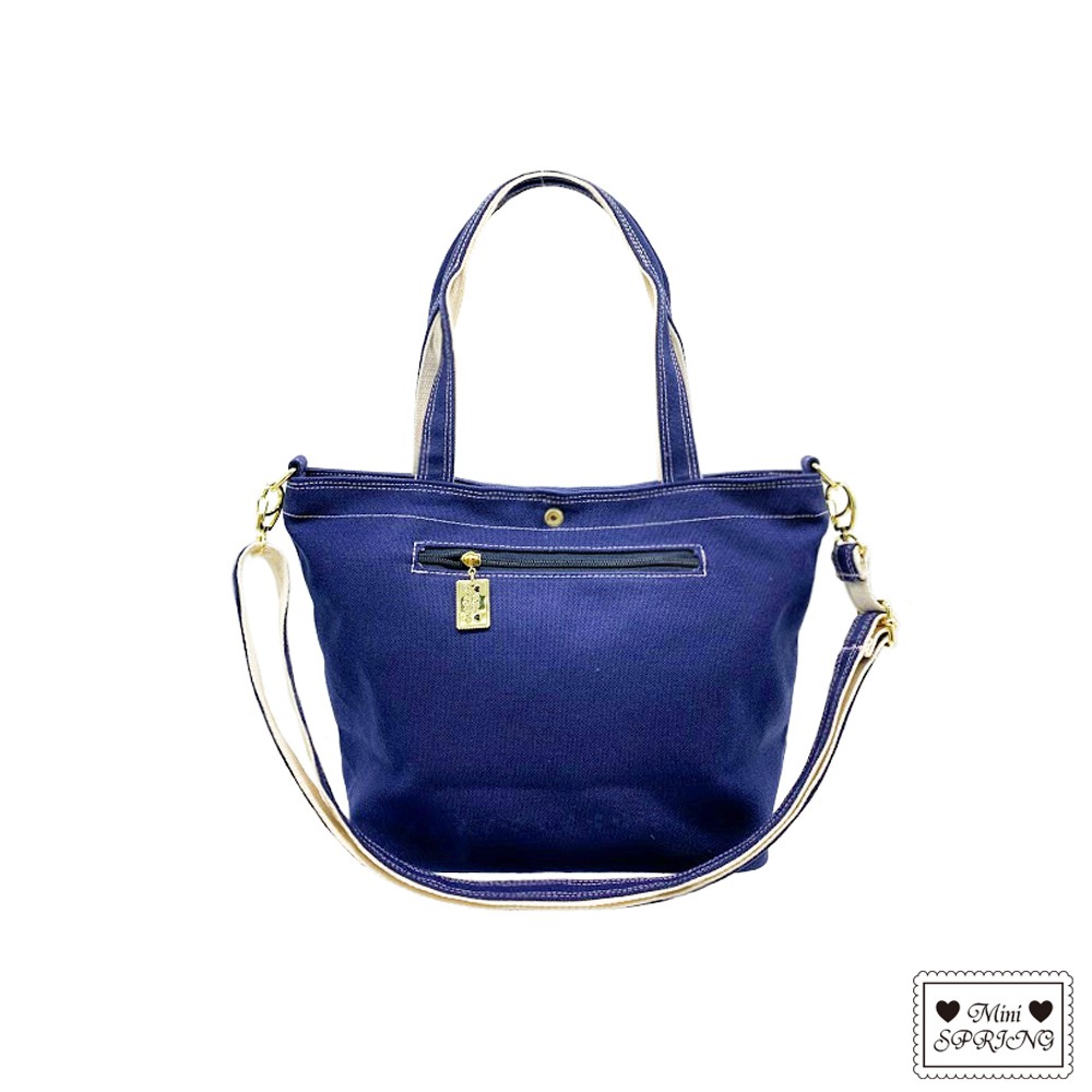 MINI SPRING-帆布2WAY托特包手提斜背包-多色, , large