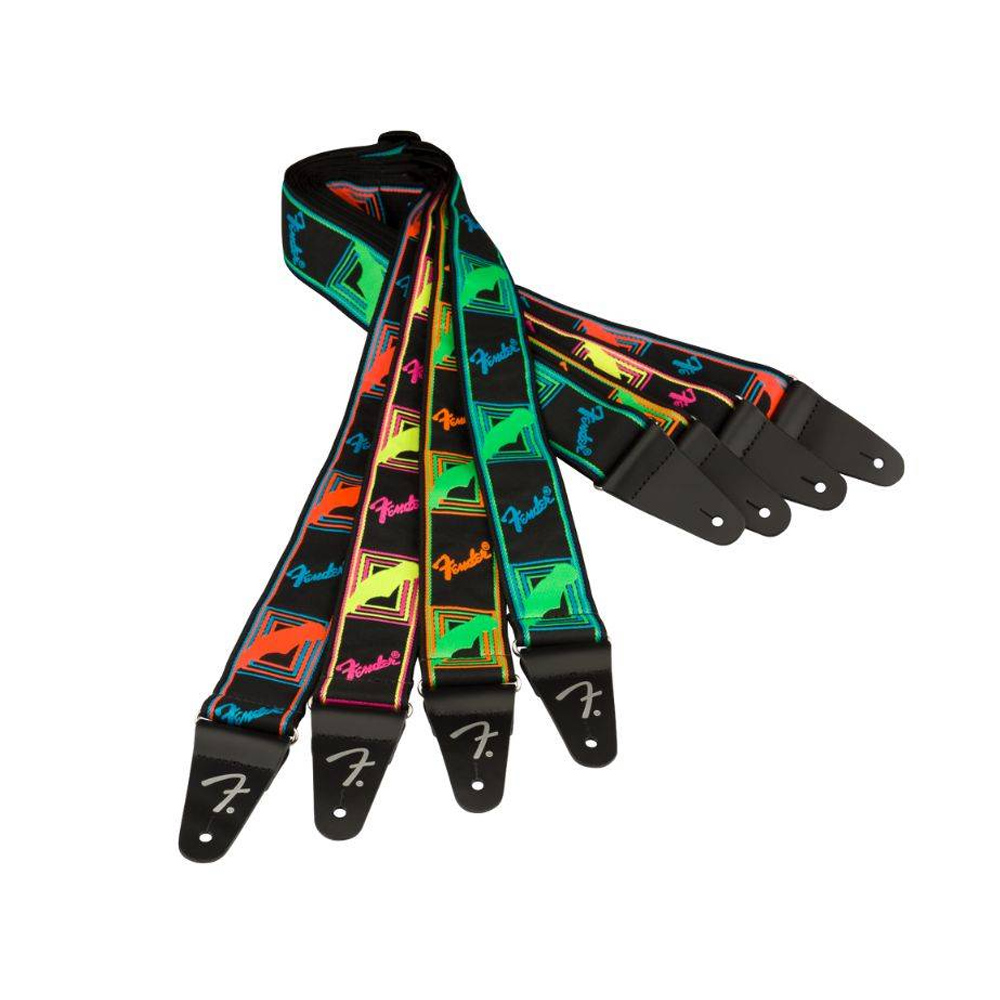 Fender Neon Monogrammed Strap 吉他背帶 藍橘【敦煌樂器】, , large