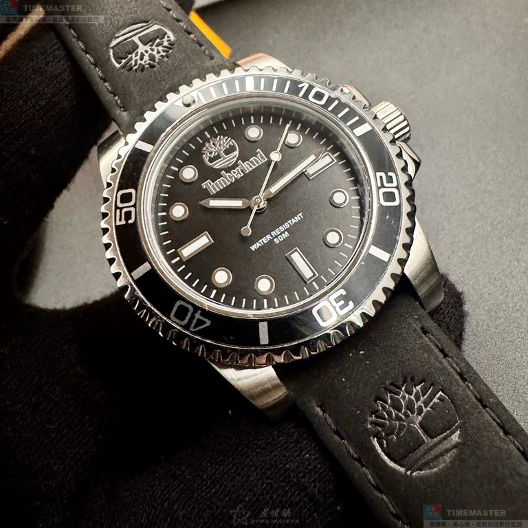 [星晴錶業]新品牌手錶,40mm,TL57200黑色錶面黑錶殼深黑色真皮皮革錶帶款, , large