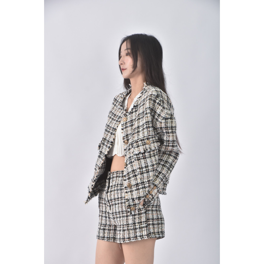 (S) anirek小香風氣質白色套裝二手衣, , large