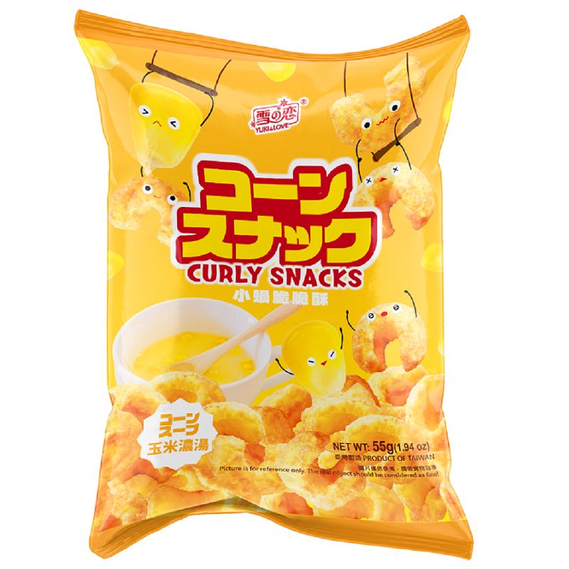 CURLY SNACKS-CORN SOUP FLAVOR