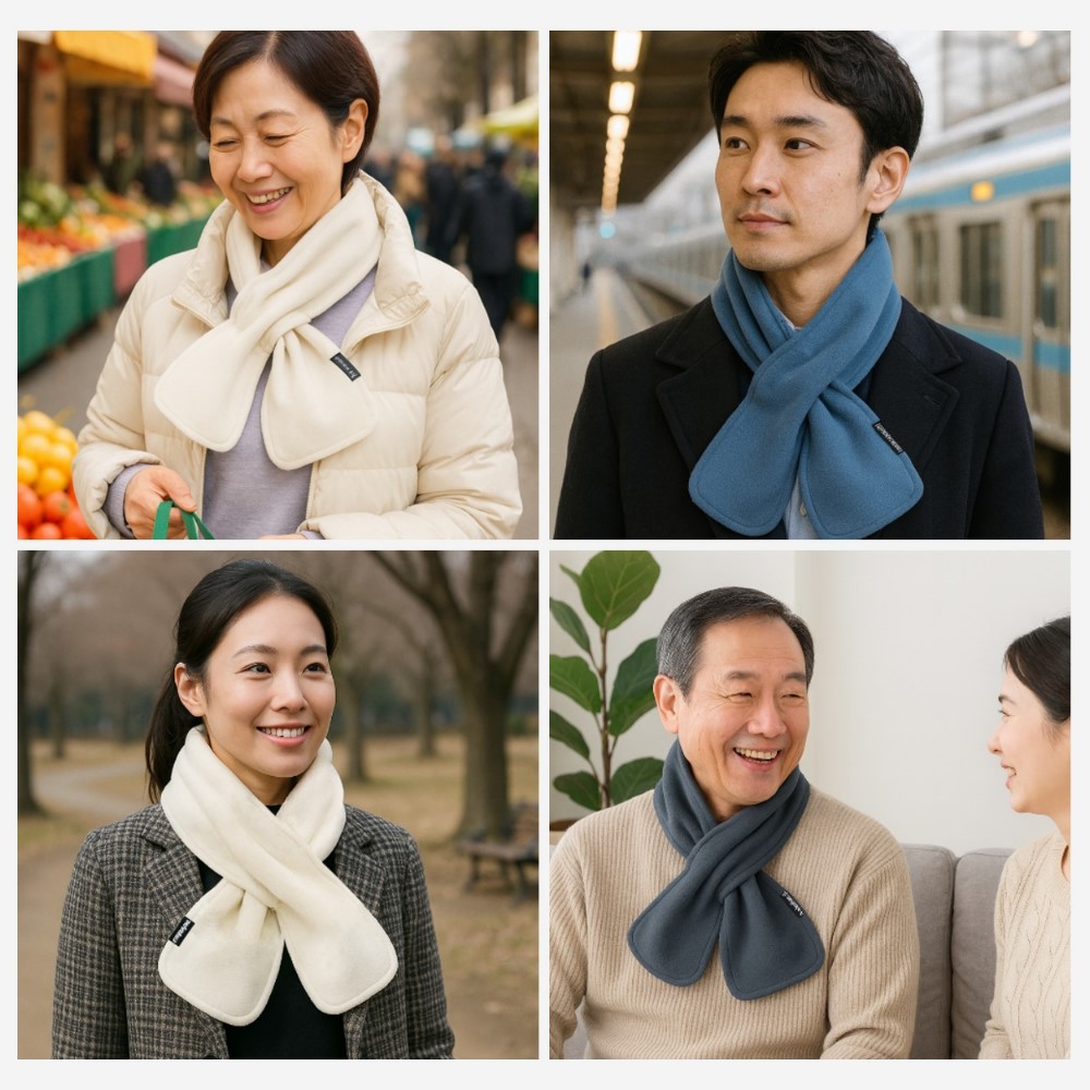 Graphene Light-Warm Stylish Neck Warmer, , large