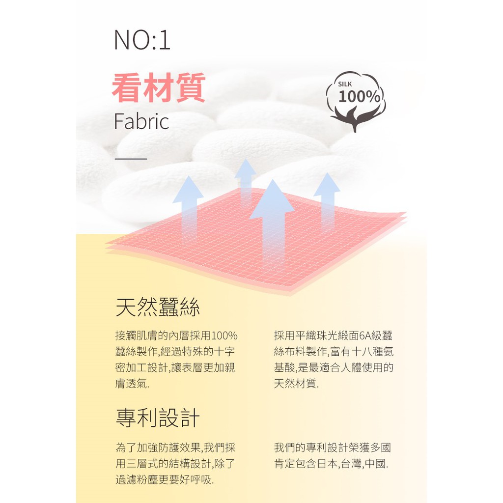 【K's凱恩絲】100%專利蠶絲BABY口罩-寶寶專用款, , large
