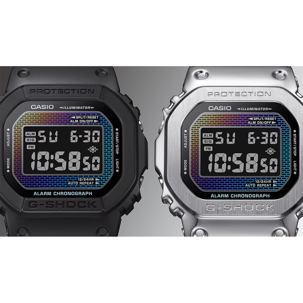 CASIO 卡西歐 G-SHOCK 彩色磚牆系列 電子錶 學生錶 DW-5600RW-1, , large