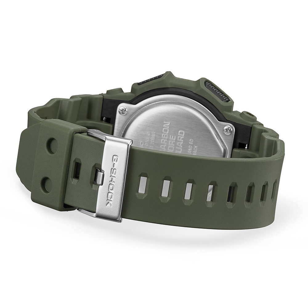 CASIO 卡西歐 G-SHOCK 軍綠色10年電力 大螢幕電子錶 學生錶 GD-010-3, , large