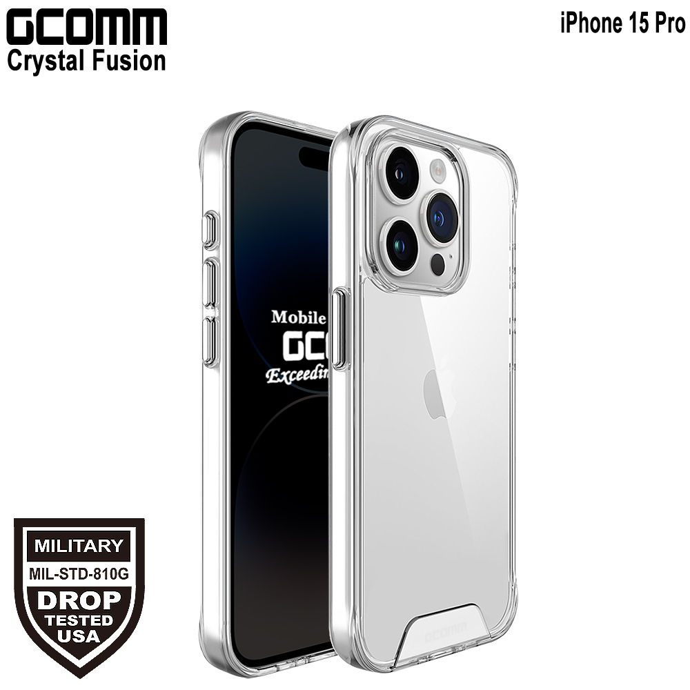 GCOMM iPhone 15 Pro 晶透軍規防摔殼 Crystal Fusion, , large