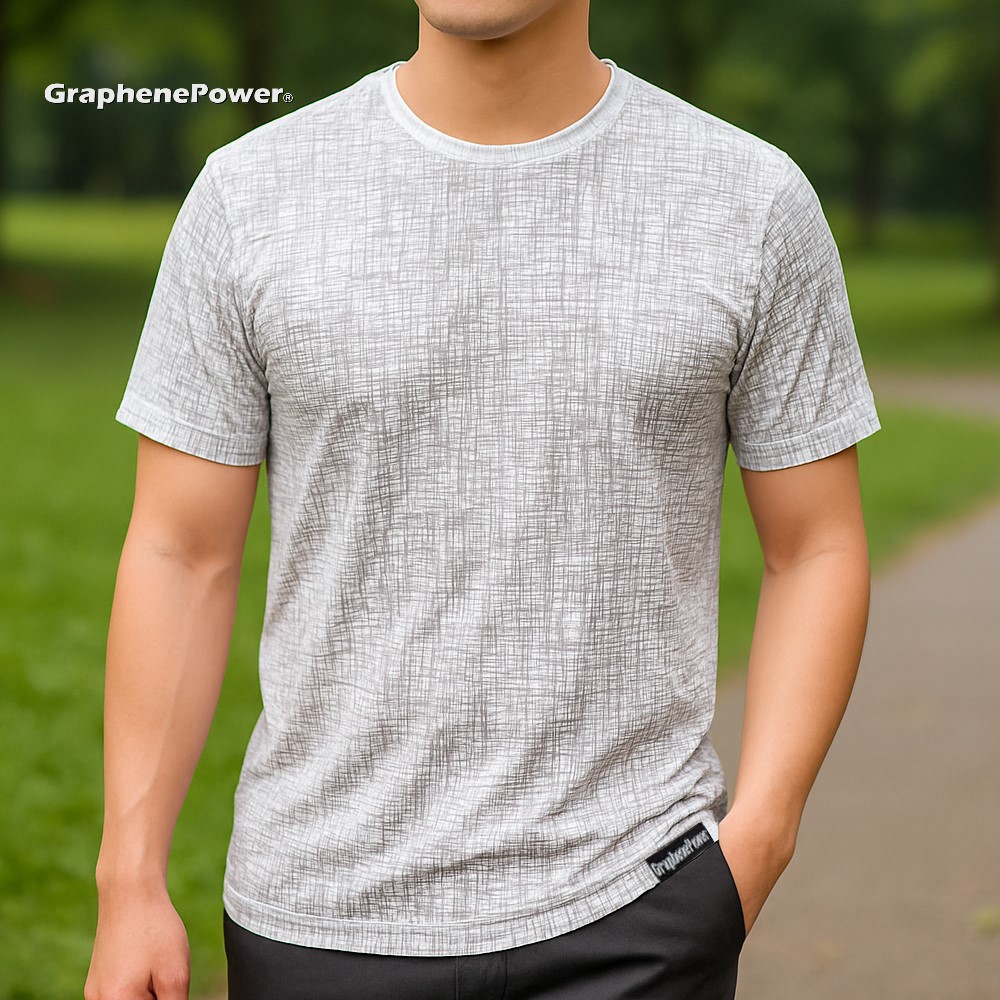 [GraphenePower] 石墨烯散熱速乾涼感圓領短袖-男款/白色XL, , large