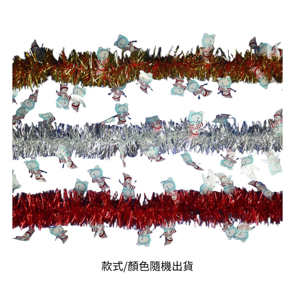 6.5吋歡樂雪人金蔥條, , large