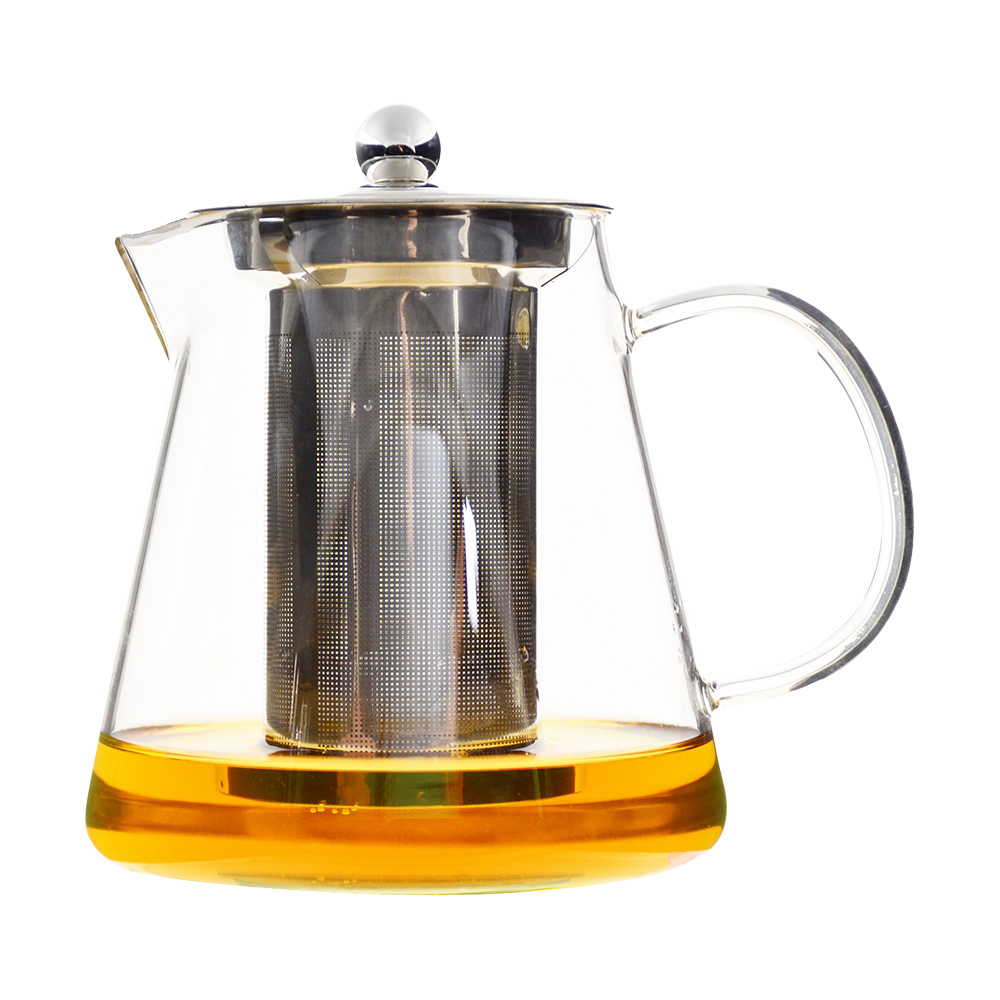 沏茶可直火玻璃濾泡壺-950ml-錐形-2入, , large