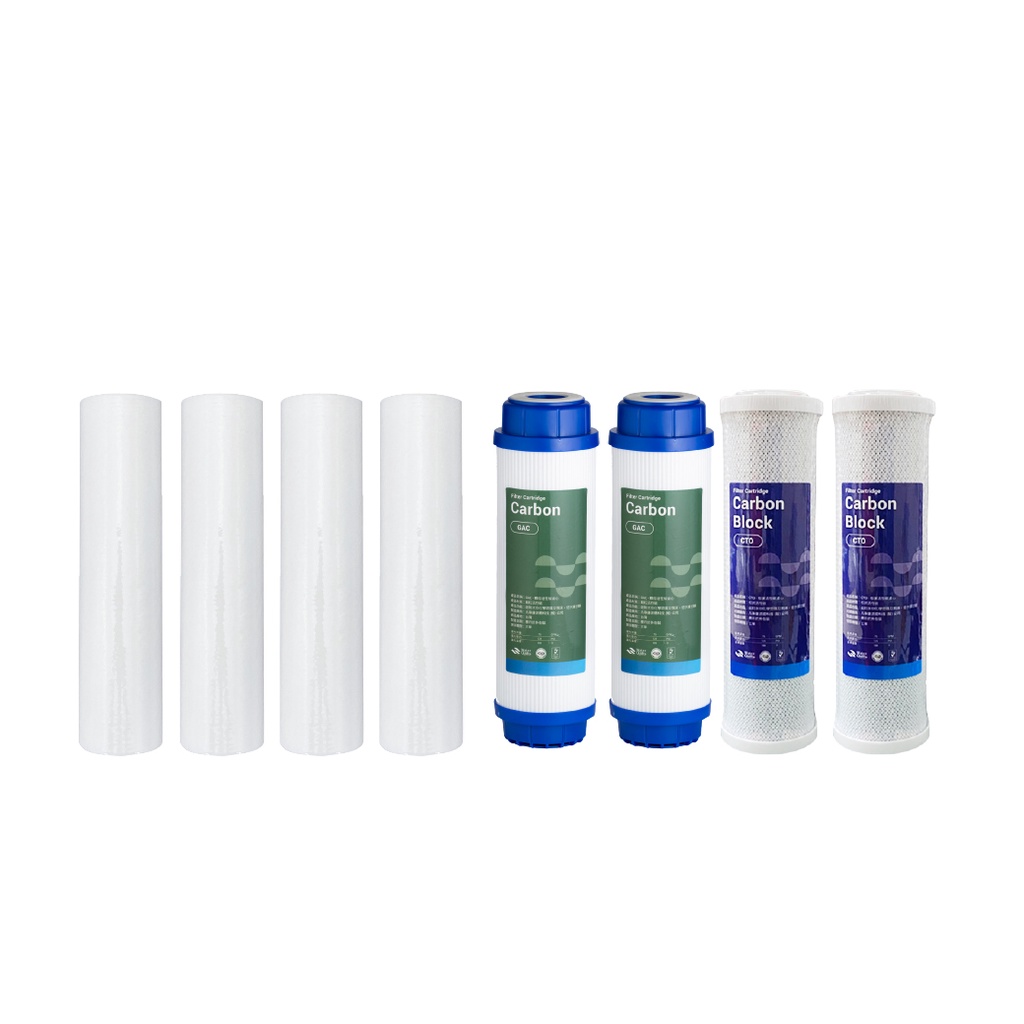 【麗水生活】10吋濾芯套組 10"英吋濾心 RO過濾器濾心組合 過濾器濾芯 飲水機濾心組 年份 第一道 第二道 第三道, , large