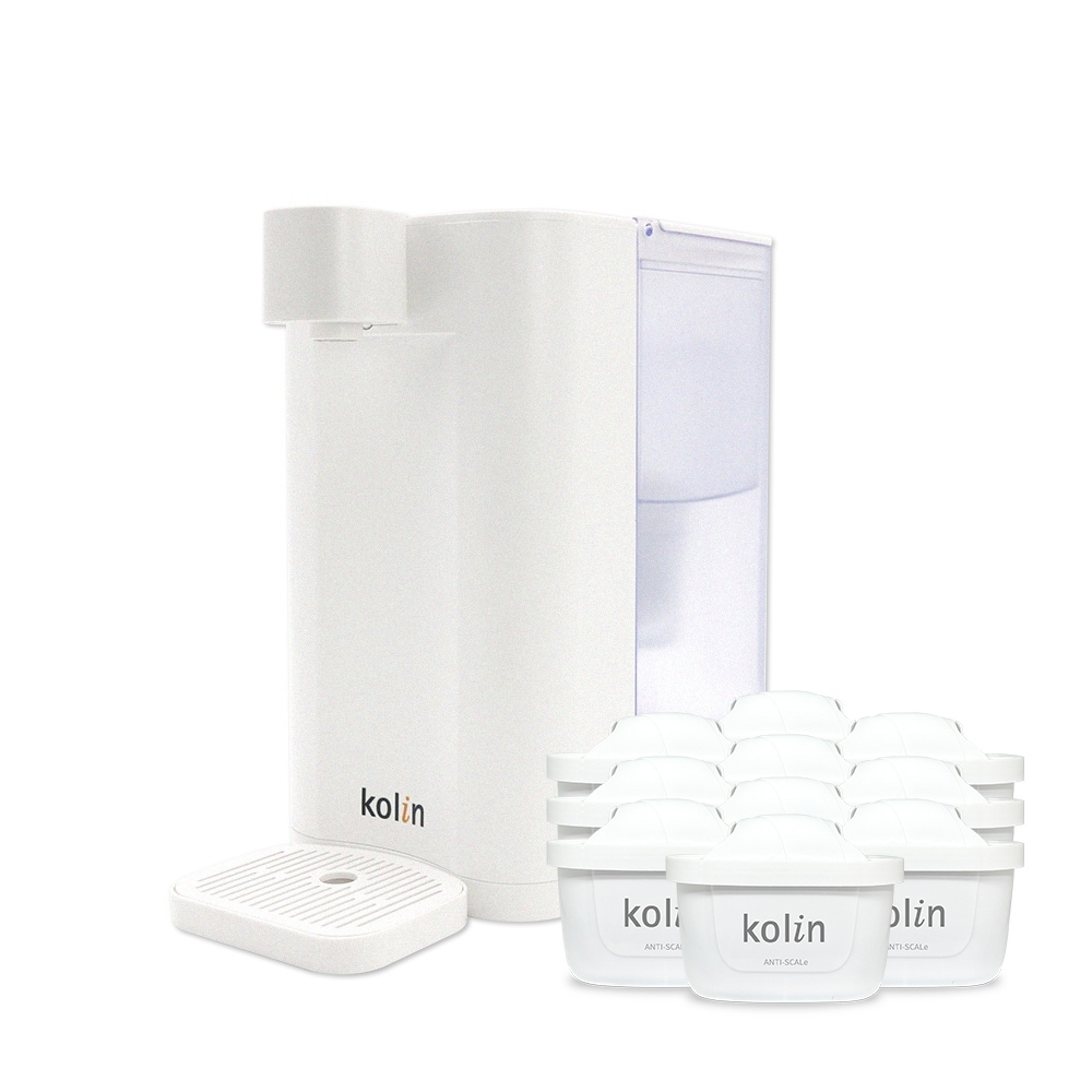 Kolin 歌林 3L UVC滅菌瞬熱開飲機+五重濾芯10入(強效去水垢/共11芯), , large