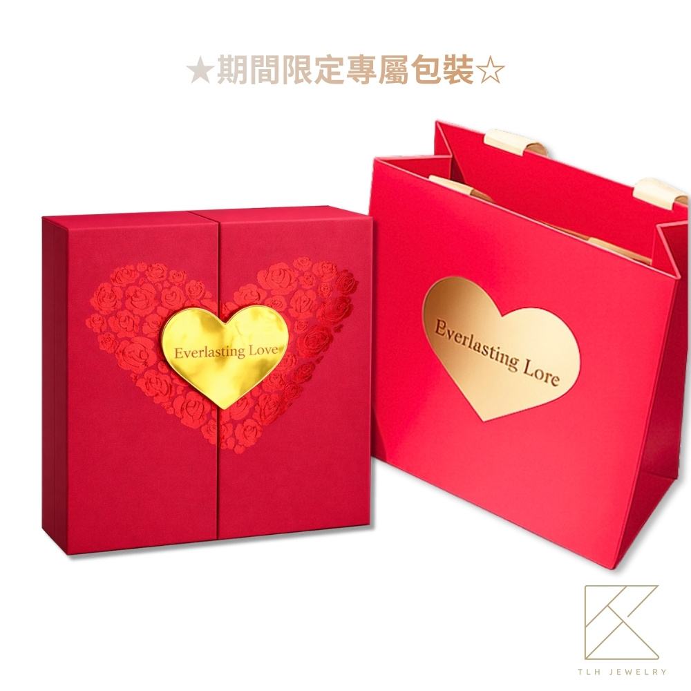 【TLH】母親節限定 黃金墜雙繩手鍊 純金999 擁抱之愛 約重0.02錢&plusmn;0.01 贈母親節禮盒包裝, , large