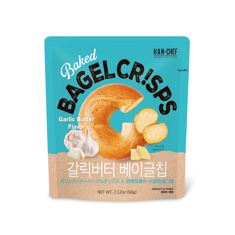 HAN CHEF烘烤貝果片大蒜奶油口味, , large