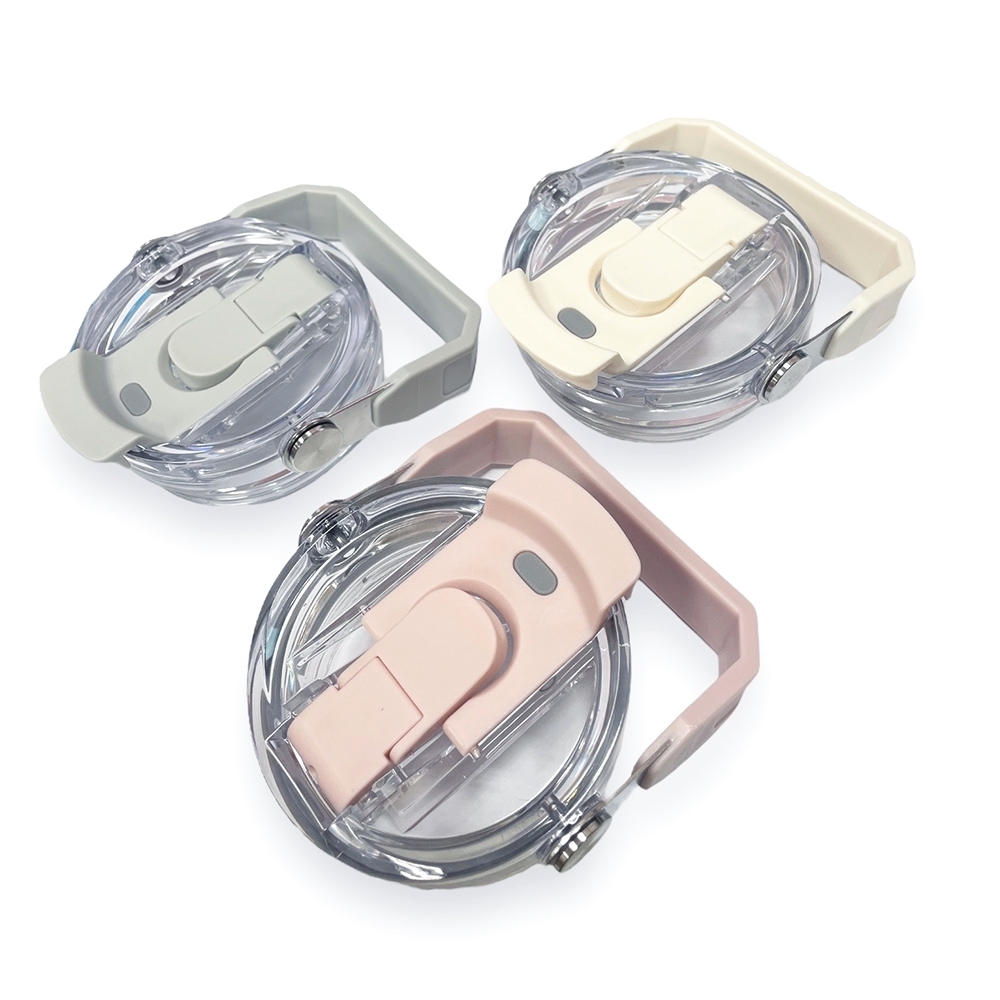 [e shoe store] (Accessories) Banjiajia ceramic double drink cup with lid with straw, pink lid, , large