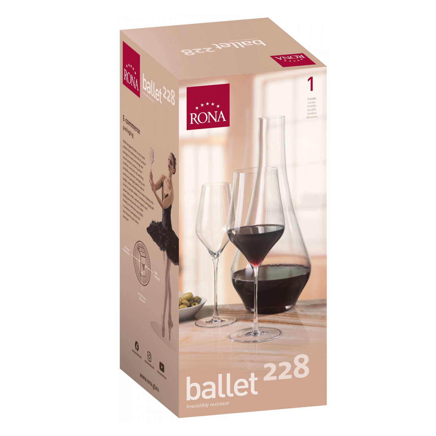 RONA Ballet Wine Decanter 2280ml, , large