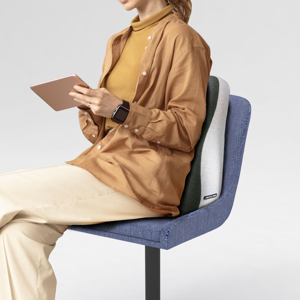 【寢室安居】慢回彈太空記憶棉舒壓護腰靠墊, , large