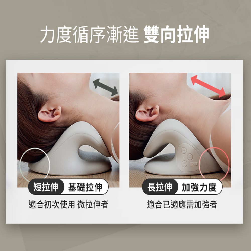 【3ZeBra三隻斑馬】頸椎熱敷牽引枕 白色, 白色, large