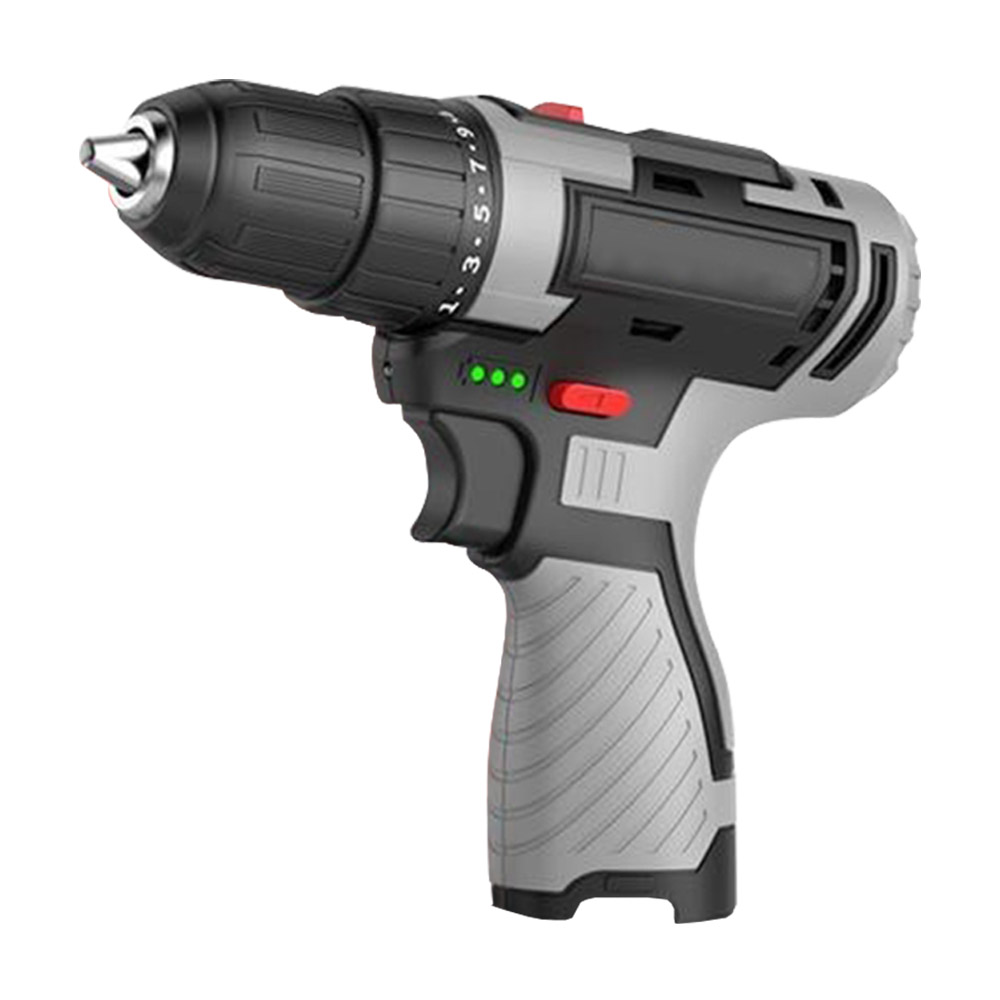 Multi-functional electric drill 16.8V brushless industrial hammering dual-speed model - 4 batteries, 1 charger + accessories, , large