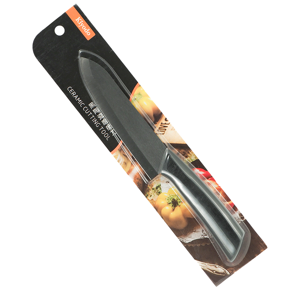 KIYODO黑陶瓷廚師刀-6吋-2入, , large