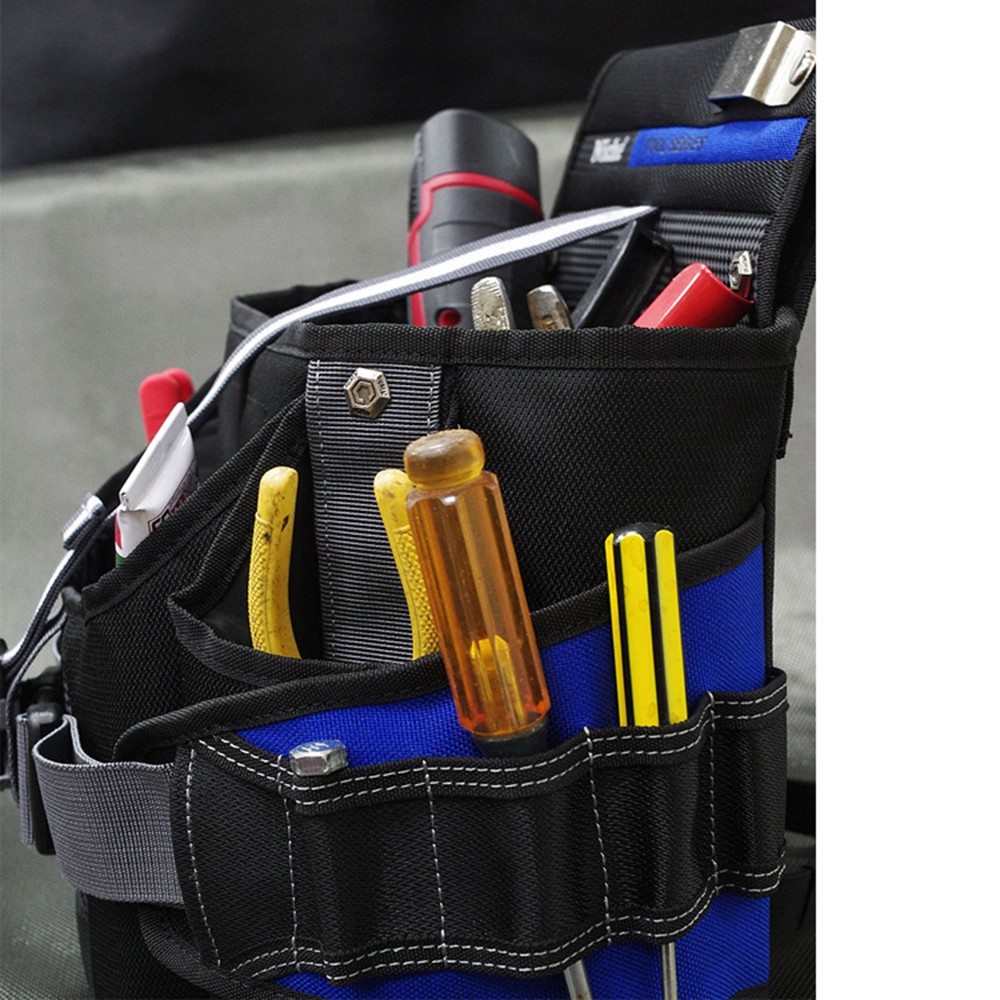 【Niche 樂奇】大開口工具收納袋 腰包 腿袋 TL-6208 電工、水電工、木工的工具包，建築工作工具收納袋, , large