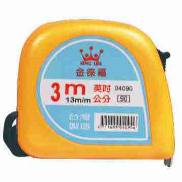 徠福 彩色鋼捲尺(3m/13mm英吋公分)NO.4090