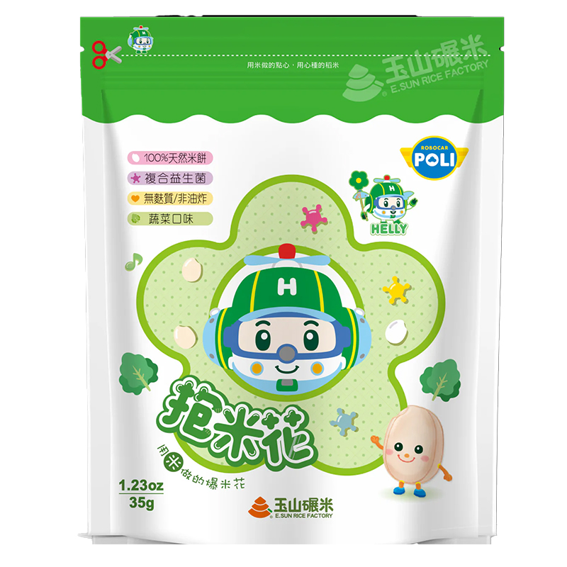 【任e購】玉山碾米-波力聯名抱米花系列 任選4入組(草莓/藍莓/蘋果/蔬菜), , large