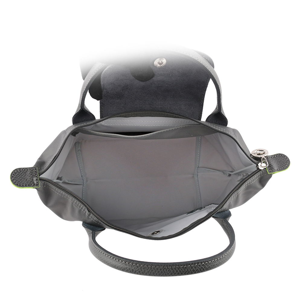 LONGCHAMP S號短把LE PLIAGE GREEN摺疊水餃包(石墨灰), , large