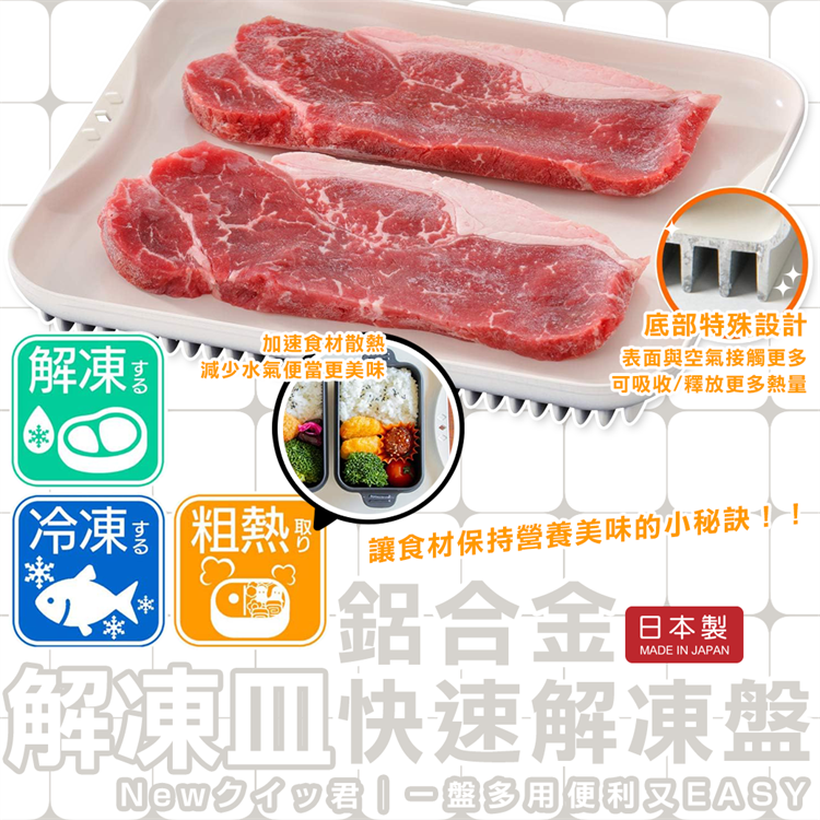 Aluminum alloy quick thawing tray (L), , large