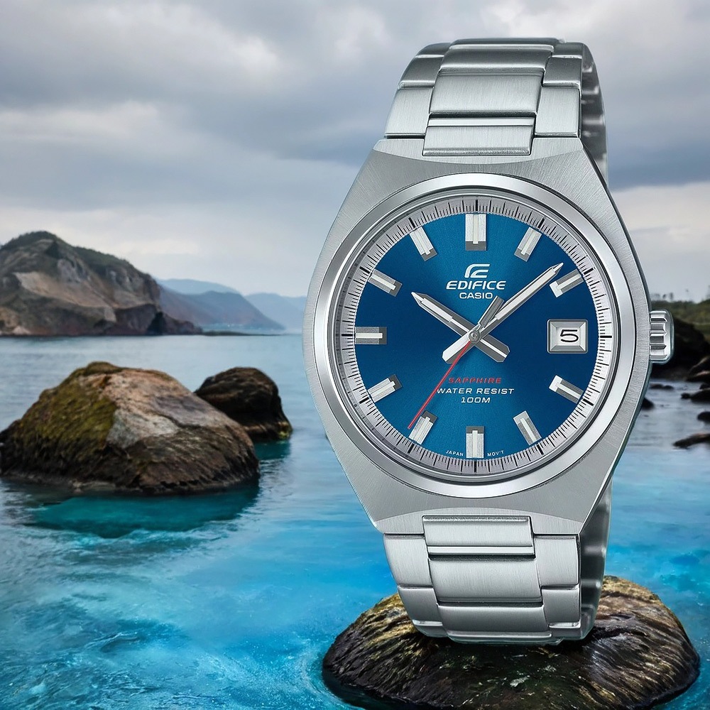 CASIO 卡西歐 EDIFICE 經典運動手錶 EFB-109D-2AV, , large