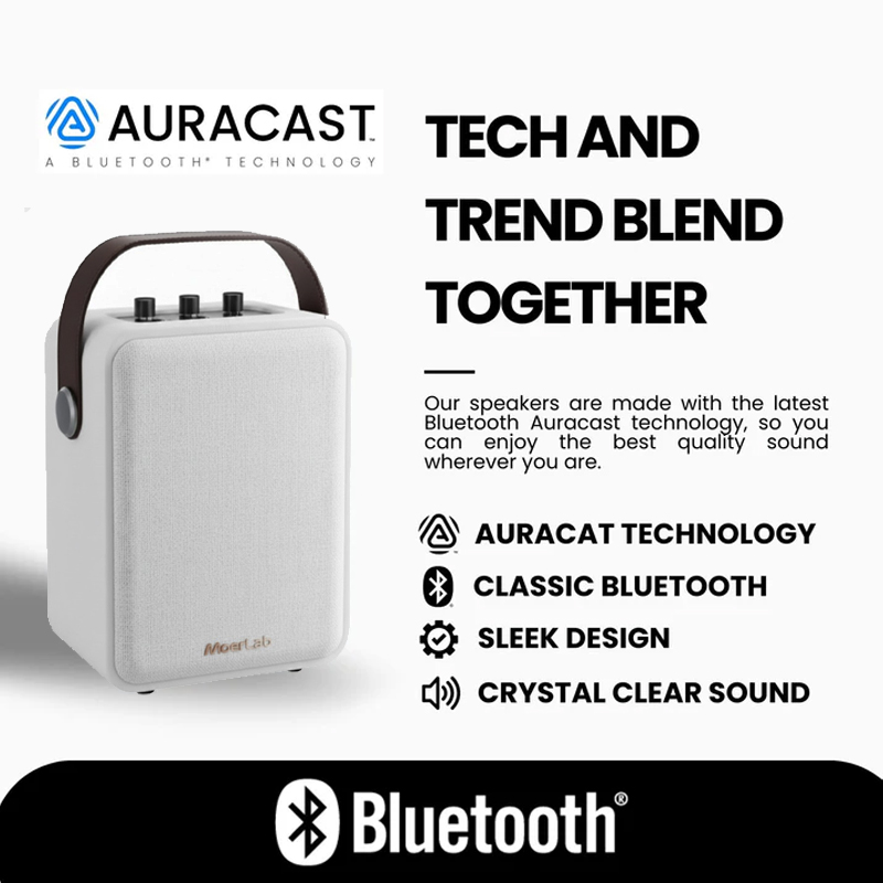 【魔耳科技】The Show 高音質可攜式藍牙Auracast音箱 (時尚白), , large