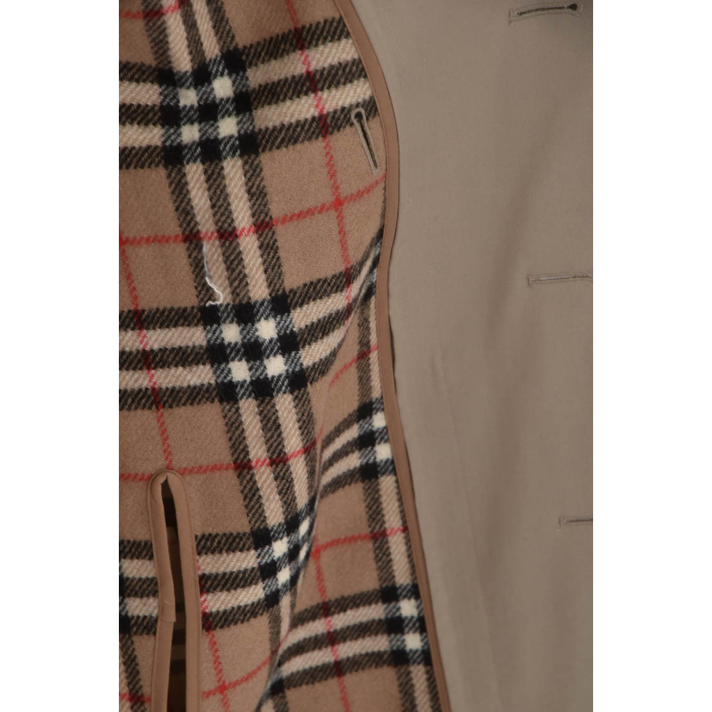 (L) burberry排扣大衣棕色外套二手衣, , large
