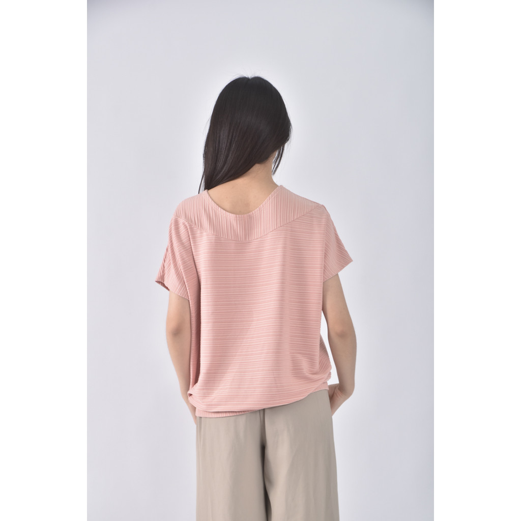 (XL) 水鑽粉色短袖上衣二手衣, , large