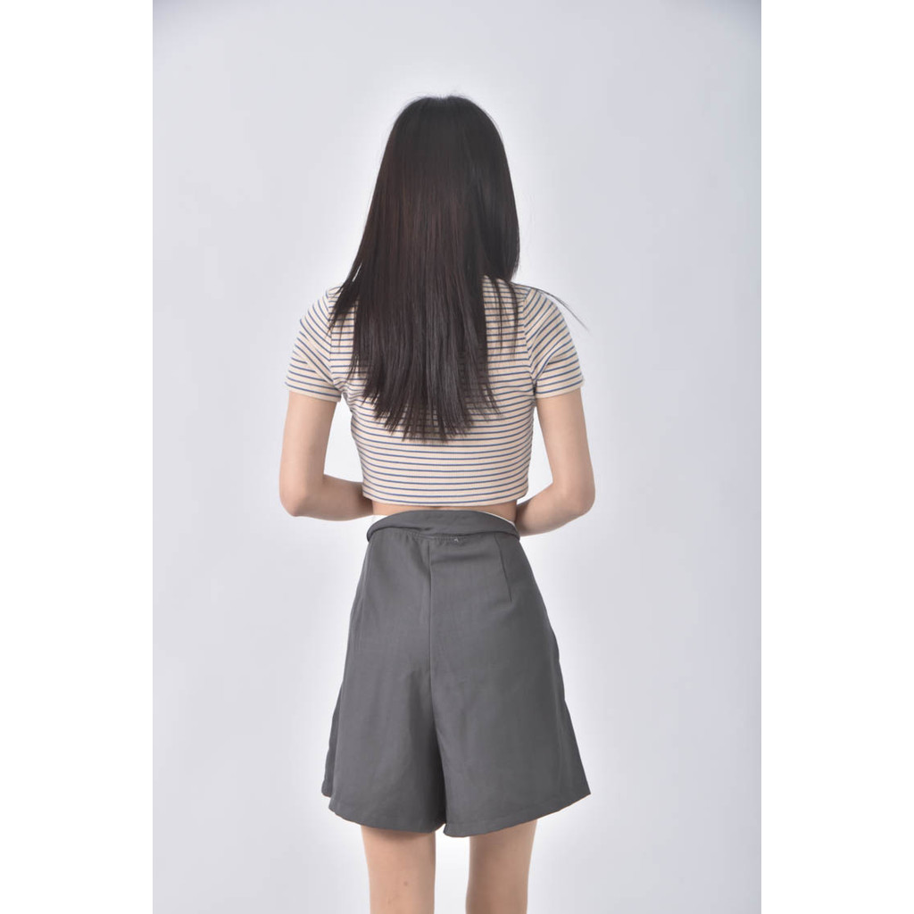 (2XL) 【董仔私服】dazy高腰灰色短褲二手衣, , large