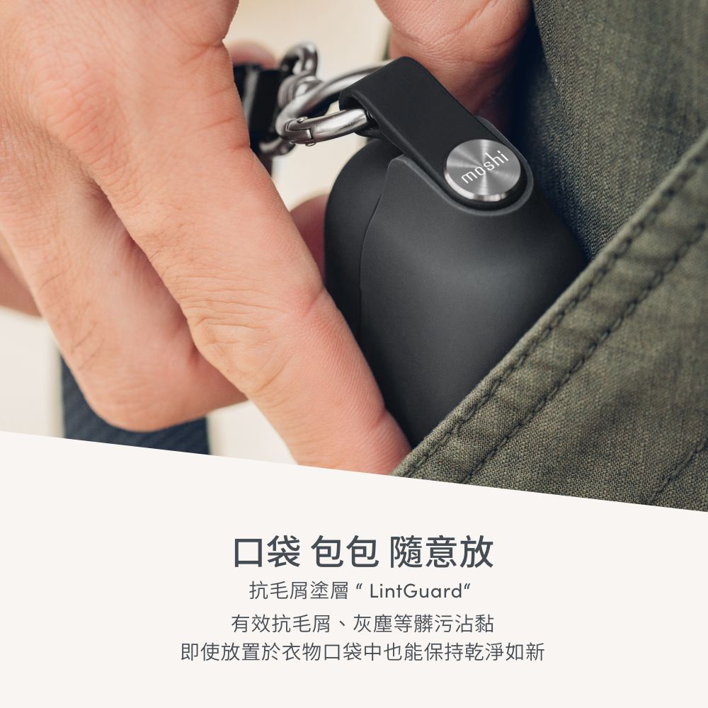 Moshi Pebbo for AirPods 3 保護套 藍牙耳機充電盒 (附可拆式腕帶), , large